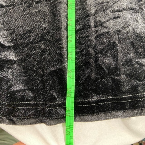 Bob Mackie Women’s Wearable Art Midi Skirt Size XXS Black Burnout Velvet Goth - Picture 7 of 9